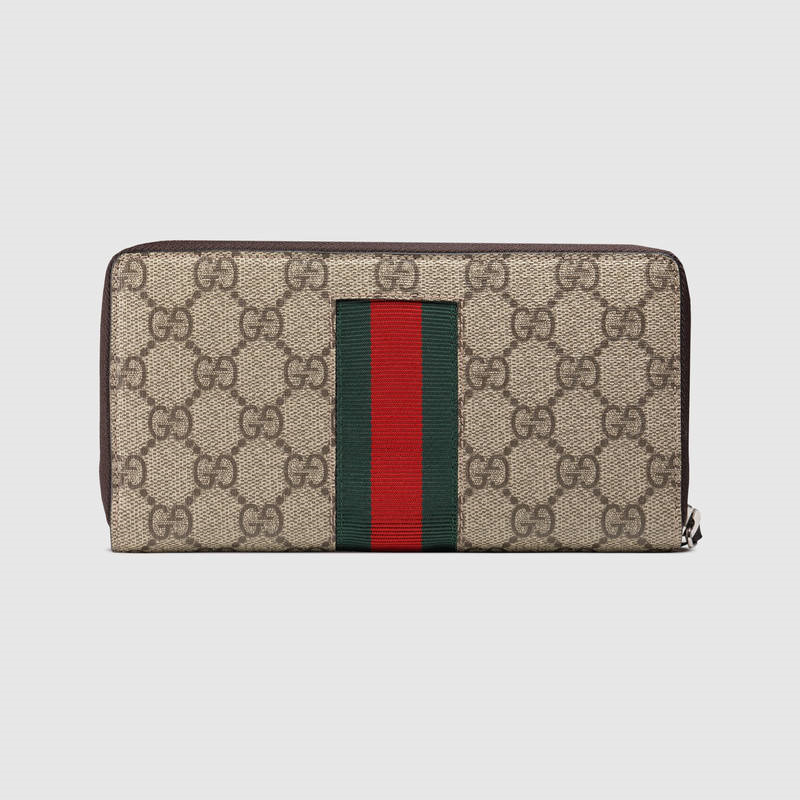 408831 古馳進口頭層牛皮男士錢包 Gucci錢包 Gucci錢夾 Supreme錢包 米色