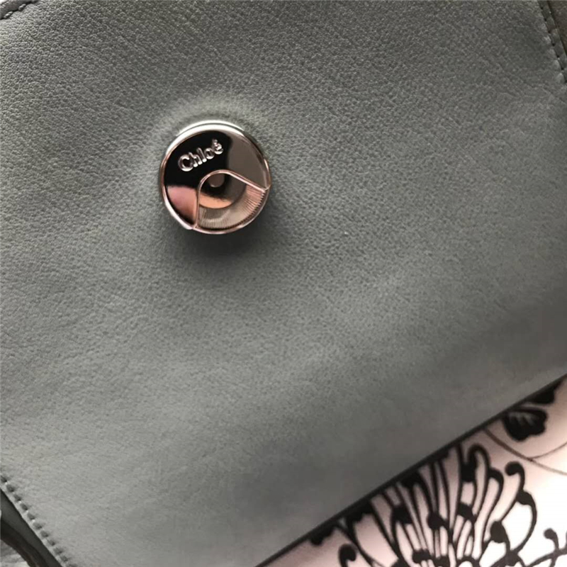 Chloé 珂洛伊 Faye Day 定制肩帶 小號 圓環(huán)鏈條 單肩斜挎包 薄荷綠
