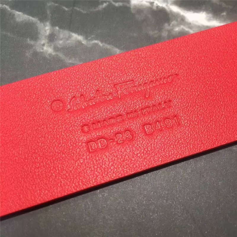 26088787 Ferragamo菲格拉慕 Vara蝴蝶結 女士腰帶 紅色