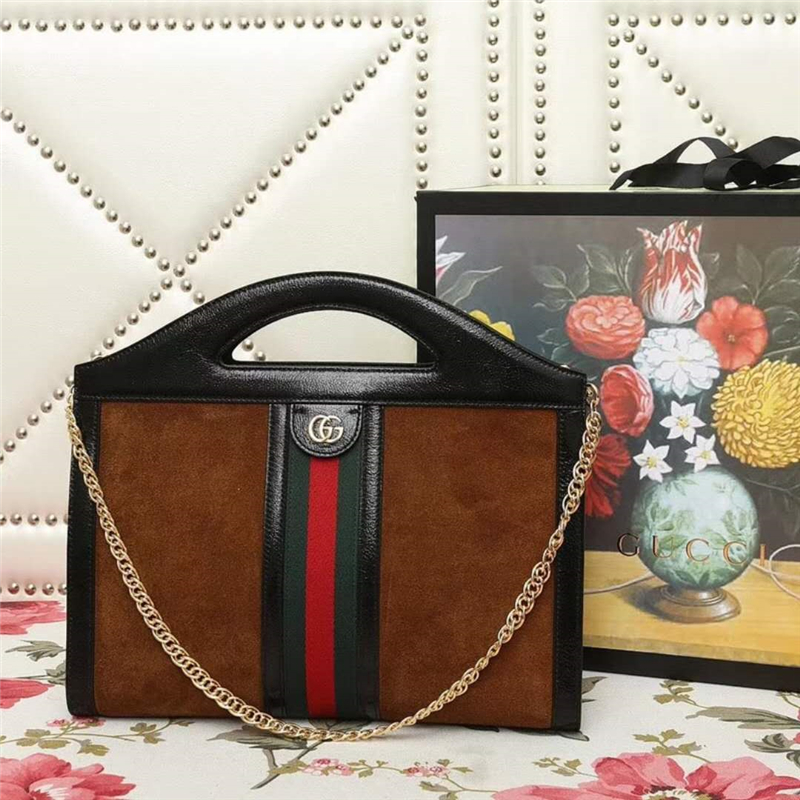 512957 GUCCI女包 古馳手提包 Ophidia系列 古馳購物袋 咖色