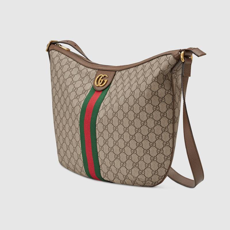 547939 Gucci Ophidia系列 GG Supreme高級人造帆布 單肩包 烏木色