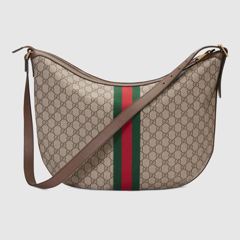 547939 Gucci Ophidia系列 GG Supreme高級人造帆布 單肩包 烏木色