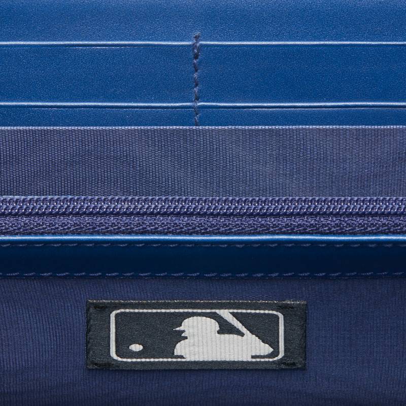 547791 GUCCI 飾New York Yankees™ 貼飾經典 GG 全拉鏈錢包 藍色