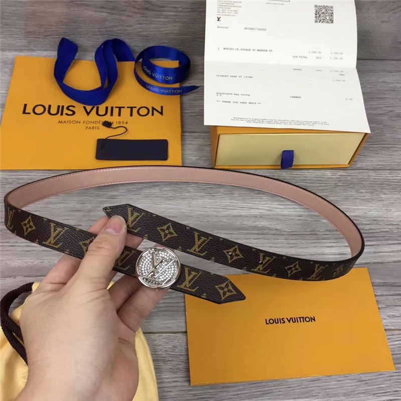 M0053 Lv皮帶 路易威登皮帶 Lv女士皮帶 路易威登雙面皮帶 金屬板扣