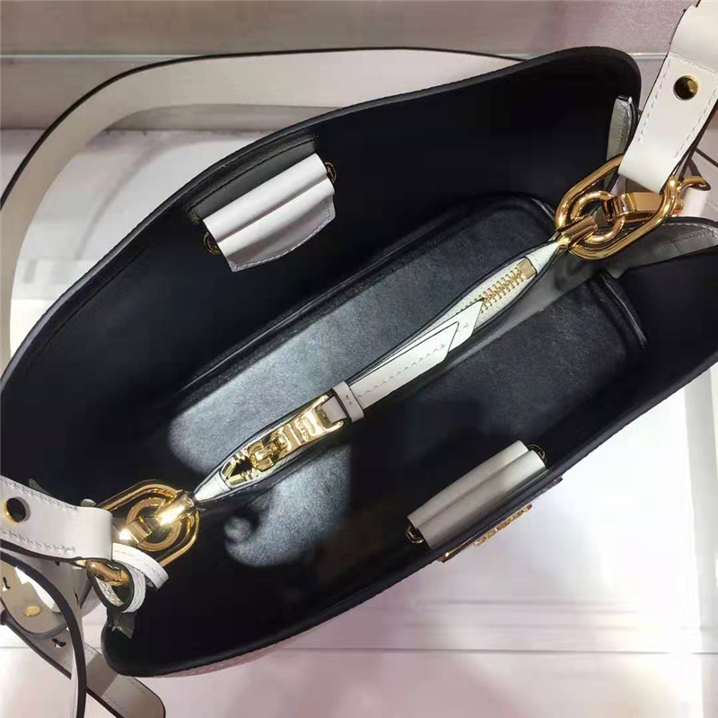 1BA251 Prada女包 Matinée 小號 牛皮 普拉達手提包 白色