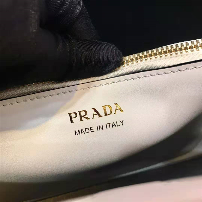 1BA251 Prada女包 Matinée 小號 牛皮 普拉達手提包 白色